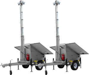 Photo of surveillance trailers