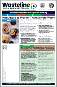 Picture of the cover, Wasteline publication, November 2025