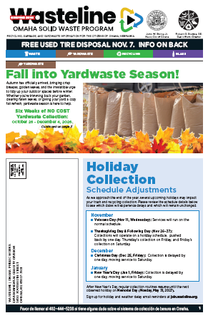 October 2026 issue of the print publication, Wasteline